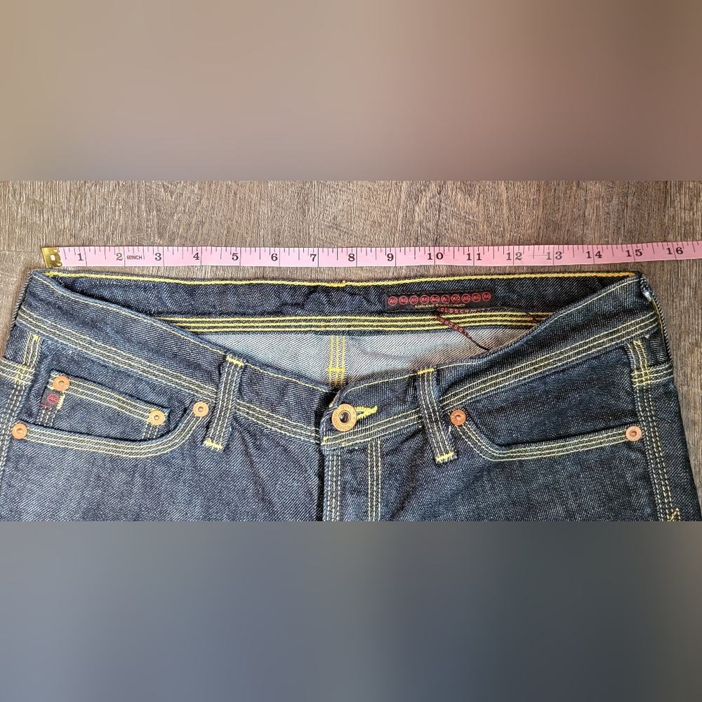 AG Adriano Goldschmied The Merlot Flare Jeans Womens 28 Dark Wash Low Rise Stret - Picture 8 of 12